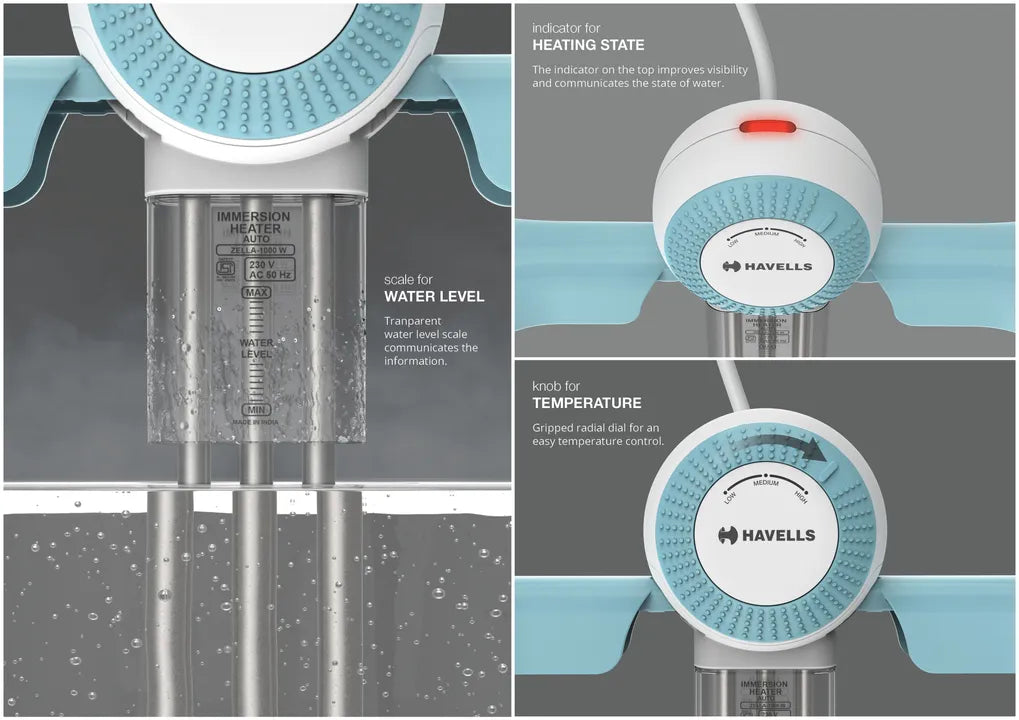 Havells Plastic Zela 1500 Watt Immersion Heater